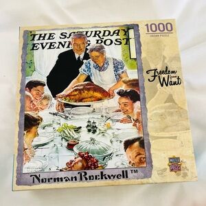 Norman Rockwell 1000 Piece Jigsaw Puzzle “ Freedom from Want” New Unopened
